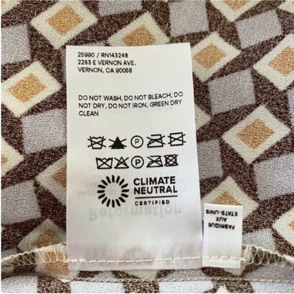 NEW Reformation Hilda Dress Plaza 0 - Picture 12 of 17